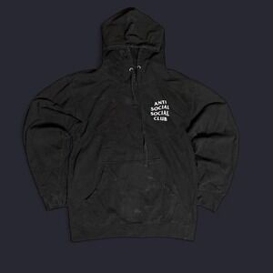 Black and white Anti‎ Social Social Club hoodie